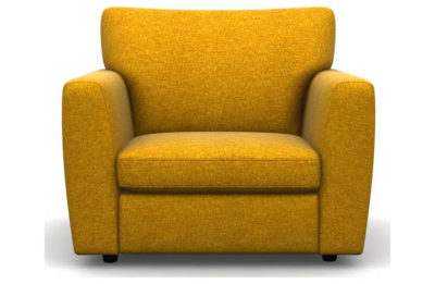 Heart of House Lucas Tweed Fabric Chair - Mustard